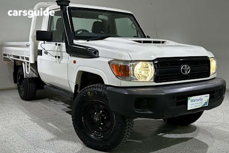 White 2019 Toyota Landcruiser Ute Tray WORKMATE 4X4