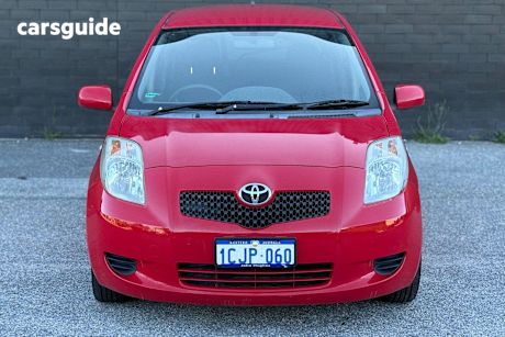 Red 2006 Toyota Yaris Hatch YR F