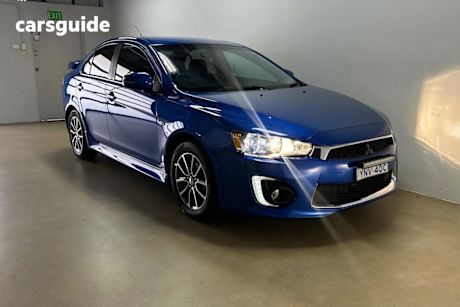 Blue 2017 Mitsubishi Lancer Sedan Es Sport