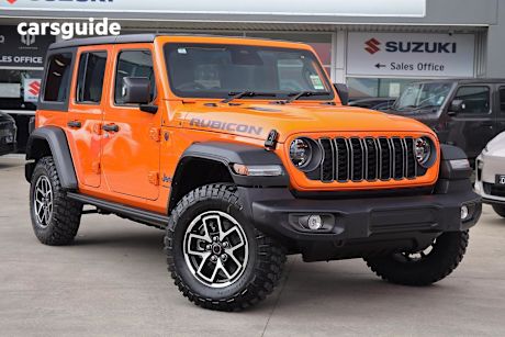 Orange 2025 Jeep Wrangler SUV UNLIMITED RUBICON 4X4