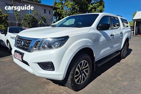 White 2019 Nissan Navara Ute Tray SL 4X4