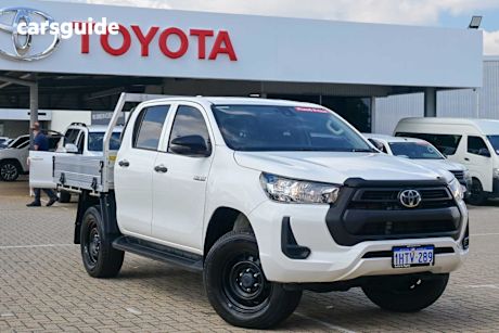 White 2022 Toyota Hilux Ute Tray WORKMATE HI-RIDER R