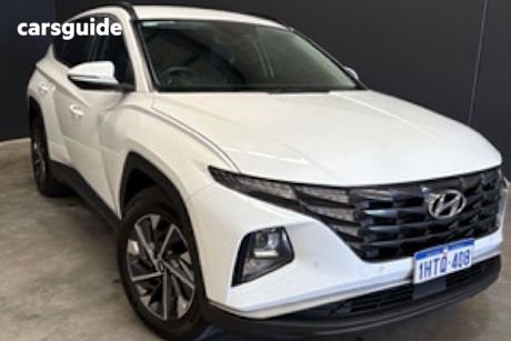 White 2022 Hyundai Tucson Wagon Elite (Awd)