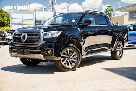 Black 2025 GWM Cannon Dual Cab Utility Ultra (4X4)