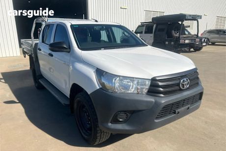 White 2018 Toyota Hilux Ute Tray WORKMATE 4X4