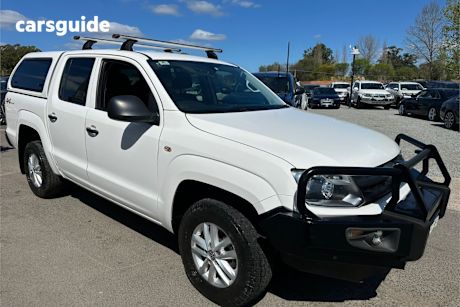 White 2018 Volkswagen Amarok Ute Tray TDI420 CORE 4X4