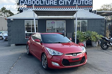 Red 2016 Hyundai Veloster Coupe +