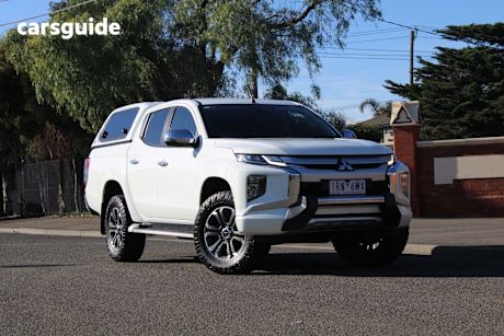 White 2020 Mitsubishi Triton Double Cab Pick Up Gls (4X4)