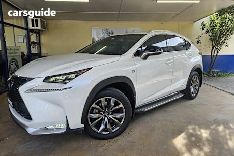 White 2014 Lexus NX300H Wagon F Sport Hybrid (Awd)