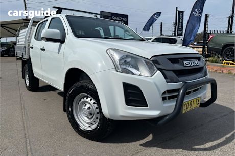White 2018 Isuzu D-MAX Crew Cab Chassis Sx (4X4)