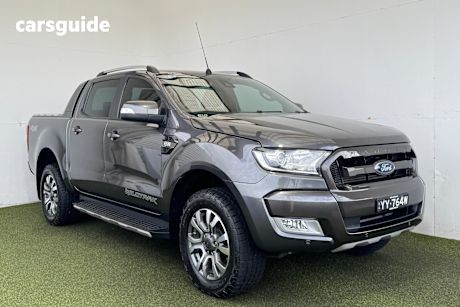 Grey 2017 Ford Ranger Ute Tray WILDTRAK 4X4