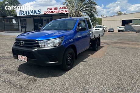 Blue 2022 Toyota Hilux Cab Chassis Workmate (4X2)