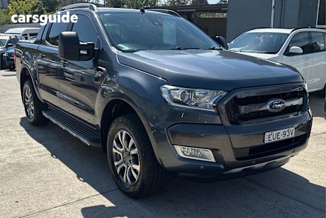 Grey 2015 Ford Ranger Ute Tray WILDTRAK 4X4