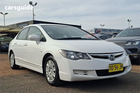 White 2007 Honda Civic Sedan VTI F