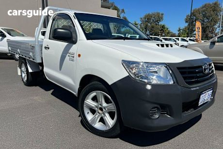 White 2014 Toyota Hilux Cab Chassis Workmate
