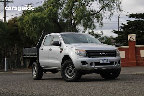 Silver 2014 Ford Ranger Dual Cab Utility Xl 3.2 (4X4)