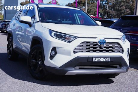 White 2020 Toyota RAV4 Wagon Cruiser 2Wd Hybrid