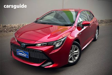 Red 2021 Toyota Corolla Hatch ASCENT SPORT HYBRID F