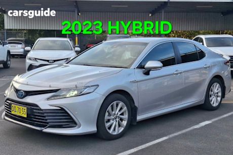 Silver 2023 Toyota Camry Sedan Ascent Hybrid