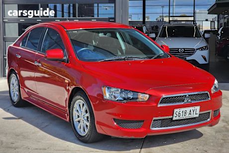 Red 2013 Mitsubishi Lancer Hatch LX F