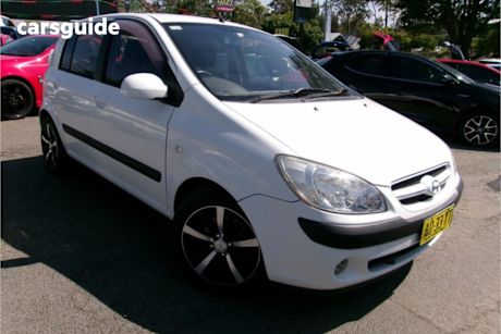 White 2007 Hyundai Getz Hatchback 1.6