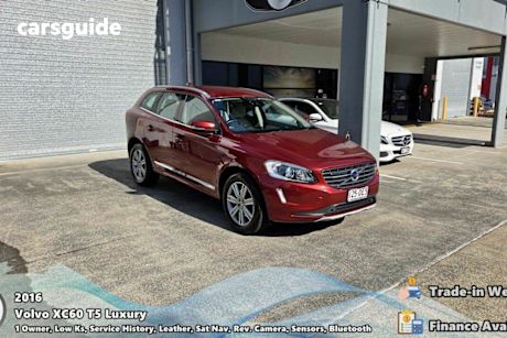 Red 2015 Volvo XC60 Wagon T5 Luxury