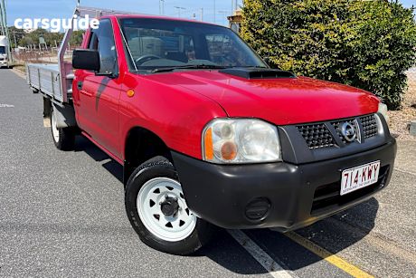 Red 2010 Nissan Navara Ute Tray DX R