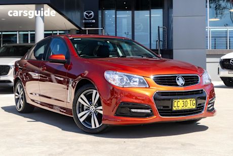 Red 2015 Holden Commodore Sedan SV6 R