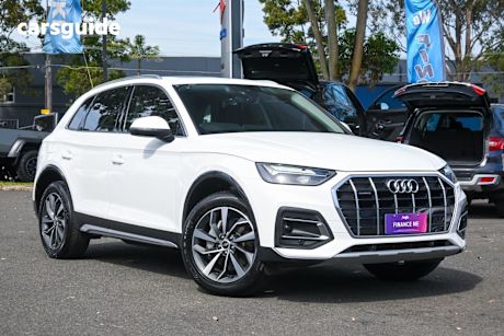 White 2021 Audi Q5 SUV 40 TDI 4X4