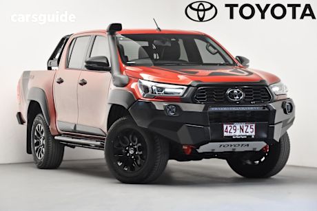 Red 2020 Toyota Hilux Ute Tray RUGGED X 4X4