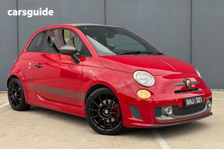 Red 2015 Abarth 595 Convertible COMPETIZIONE F
