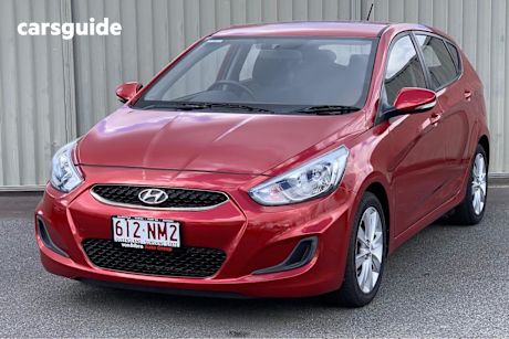 Red 2018 Hyundai Accent Hatchback Sport