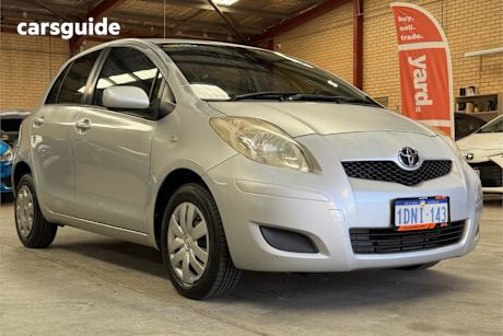 Silver 2010 Toyota Yaris Hatchback Yr