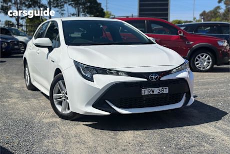 White 2022 Toyota Corolla Hatchback Ascent Sport Hybrid