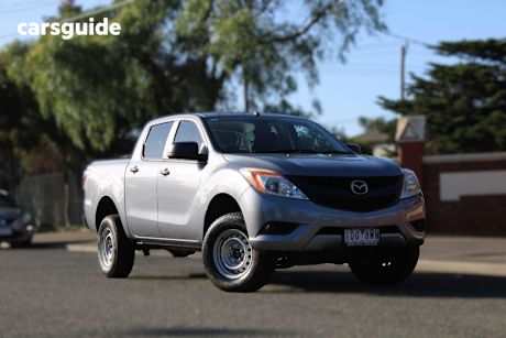 Grey 2014 Mazda BT-50 Dual Cab Utility Xt (4X4)