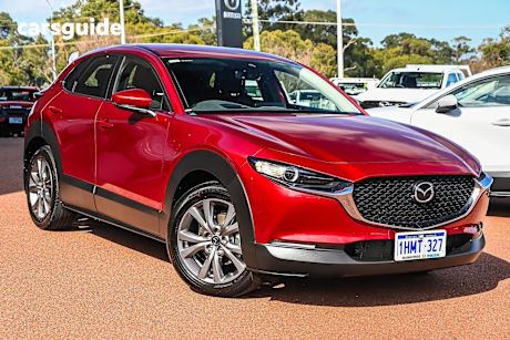 Red 2021 Mazda CX-30 SUV G20 EVOLVE F