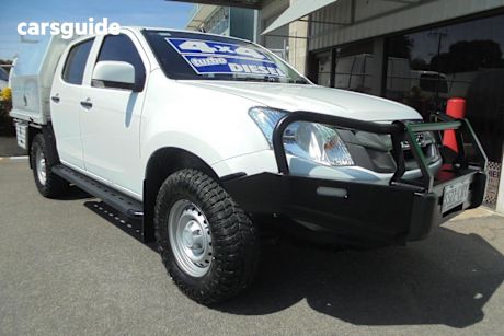 White 2016 Isuzu D-MAX Ute Tray SX 4X4