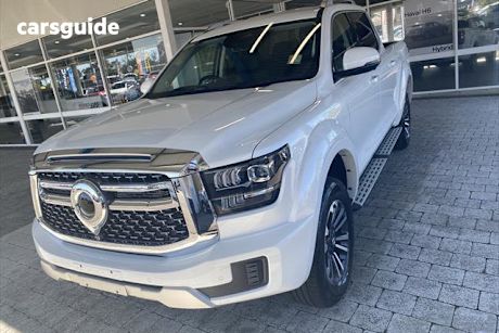 White 2024 GWM Cannon Alpha Dual Cab Utility Lux (4X4)