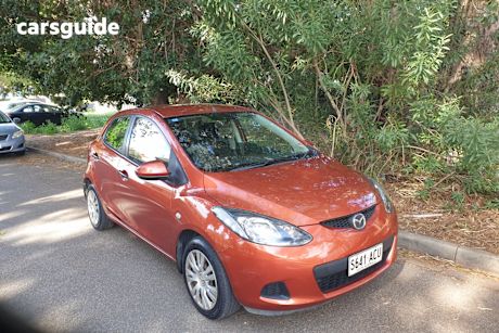 Orange 2009 Mazda 2 Hatchback Neo
