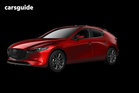Red 2025 Mazda 3 Hatchback G20 Evolve