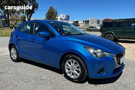 Blue 2017 Mazda Mazda2 Hatch