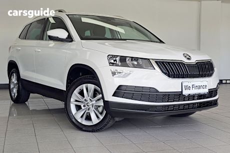 White 2020 Skoda Karoq SUV 110TSI F