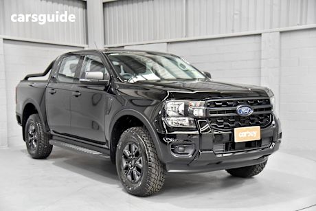 Black 2024 Ford Ranger Ute Tray BLACK EDITION 4X4