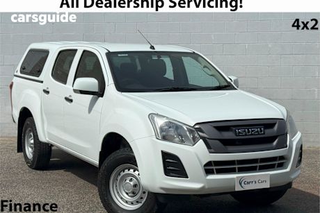White 2019 Isuzu D-MAX Ute Tray SX HIGH RIDE R