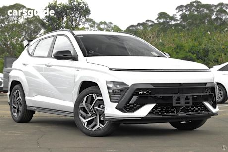 White 2025 Hyundai Kona SUV HYBRID PREMIUM N LINE F