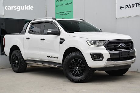 White 2022 Ford Ranger Ute Tray WILDTRAK 4X4