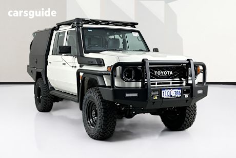 White 2024 Toyota Landcruiser Double Cab Chassis Lc79 Workmate