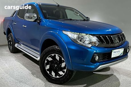Blue 2018 Mitsubishi Triton Ute Tray EXCEED 4X4