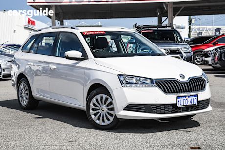 White 2019 Skoda Fabia Wagon 81 Tsi