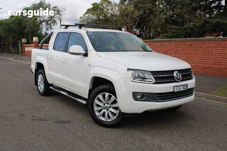 White 2016 Volkswagen Amarok Dual Cab Utility Tdi400 Atacama (4X4)
